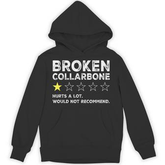 Broken Collarbone Injury Gag Get Well Soon Recovery Hoodie - Thegiftio UK