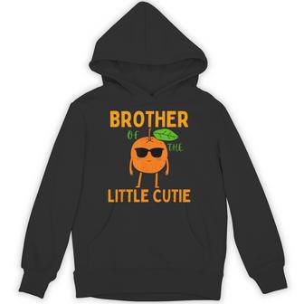 Brother Little Cutie Orange Fruit 1St Birthday Family Party Hoodie - Thegiftio UK