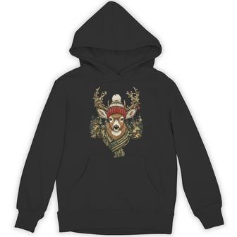 Camo Deer Hunting Christmas Pajamas Holiday Xmas Hoodie - Monsterry