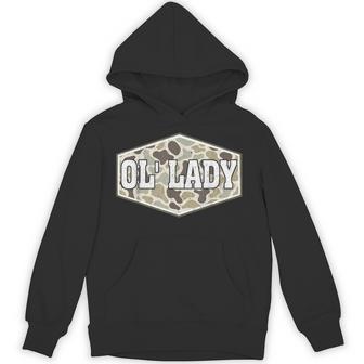 Camo Ol' Lady Hunting Camouflage Ol' Lady Hoodie - Thegiftio UK