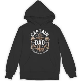 Captain Dad Father's Day -Birthday Idea Leader Father Figure Hoodie - Thegiftio UK