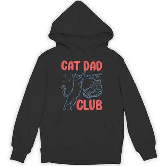 Cat Dad Club Fathers Day Life Is Better With Cats Kitten Men Hoodie - Thegiftio