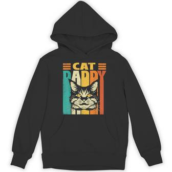 Cat Daddy Retro Vintage Father's Day Pet Lover Hoodie | Seseable UK