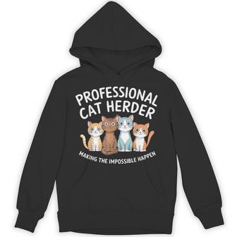 Cat Herding Champion Professional Cat Herder Hoodie - Thegiftio UK