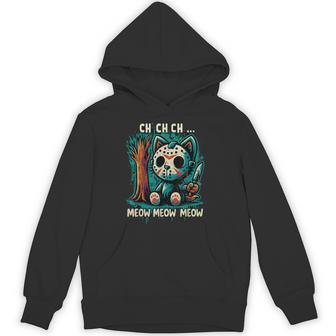 Cat Movie Horror Ch Ch Ch Meow Meow Meow Hoodie - Thegiftio UK