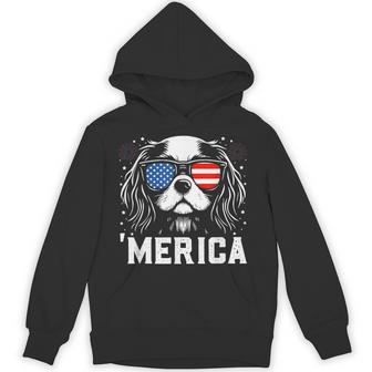 Cavalier King Charles Merica 4Th Of July Hoodie - Thegiftio UK