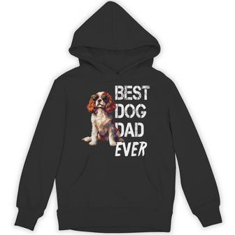 Cavalier King Charles Spaniel Dog Vintage Father's Day Hoodie | Seseable UK