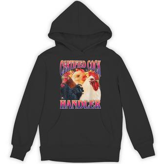 Certified Cock Handler Offensive Adult Humor Bootleg Hoodie - Thegiftio UK