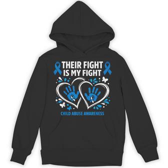 Child Abuse Prevention Child Abuse Awareness Blue Ribbon Hoodie | Seseable UK