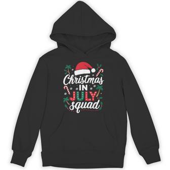Christmas In July Squad Family Group Matching Beach Hoodie - Thegiftio UK