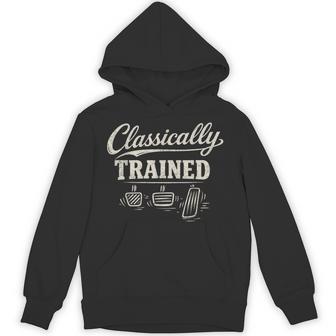 Classically Trained Manual Car Pedals Driving Hoodie | Mazezy