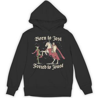 Cool Meme Medieval Vintage Graphic Knights Pun Hoodie | Mazezy