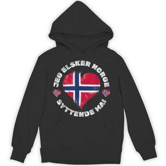 Cool Norway Flag For Proud Norwegian Roots Norwegians Day Hoodie - Thegiftio UK