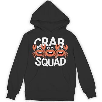 Crab Squad Ocean Beach Summer Party Sea Crustacean Seafood Hoodie - Thegiftio UK