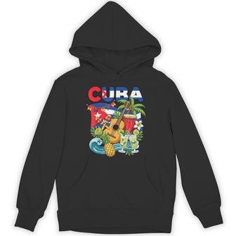 Cuban Flag Hispanic Cuba Hoodie - Thegiftio UK