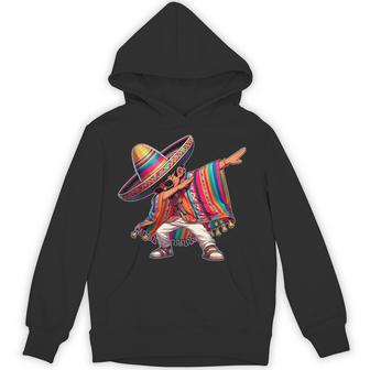 Dabbing Mexican Poncho Cinco De Mayo Sombrero Dab Hoodie - Monsterry