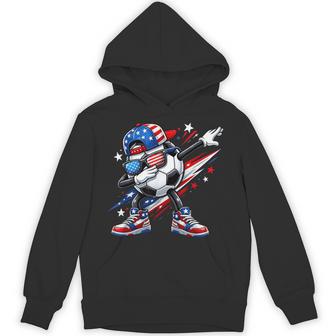 Dabbing Soccer American 250 Years 1776-2026 Usa 4Th Of July Hoodie - Thegiftio UK