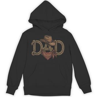 Dad Cowboy Western Rodeo Father's Day Birthday Retro Vintage Hoodie | Seseable UK