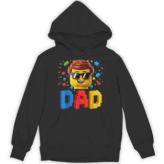Dad Master Builder Building Bricks Blocks Family Fathers Day Hoodie | Seseable UK