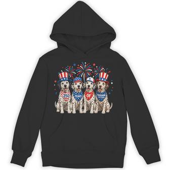 Dalmatian Dog 250 Years American 1776 2026 4Th July Hoodie - Thegiftio UK