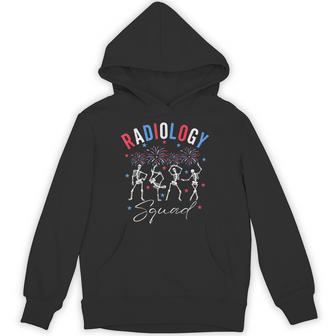 Dancing Skeleton Radiology X-Ray Tech Patriotic 4Th Of July Hoodie - Monsterry