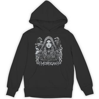 Dark Goddess The Morrigan ケルト女神 ダークペイガンレイヴン パーカー - Kawaiitshirt