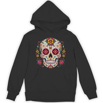 Day Of The Dead シュガースカル Dia De Los Muertos パーカー - Kawaiitshirt