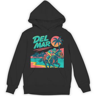 Del Mar 競馬 サラブレッドサンタアニタ競馬選手 パーカー - Kawaiitshirt