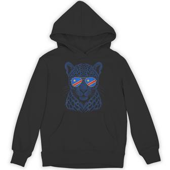 Democratic Republic Congo National Pride Leopard Flag Hoodie - Thegiftio UK