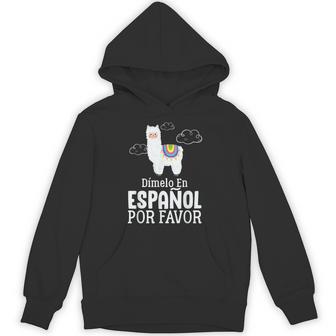 Dimelo En Espanol Por Favor 面白い スペイン語 パーカー - Kawaiitshirt