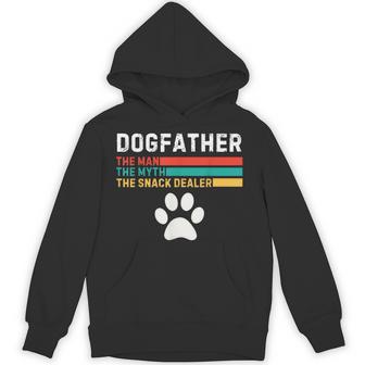 Dogfather Man The Myth The Snack Dealer Father's Day Dog Fun Hoodie - Thegiftio UK