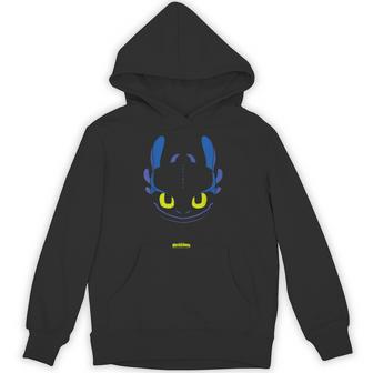 Dreamworks ドラゴンズ トゥースレス ナイトフューリー ビッグフェイス コスチューム パーカー - Kawaiitshirt
