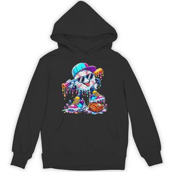 Dripping Drip Ice Cream Baseball Apparel Youth Kids Boys Hoodie - Thegiftio UK