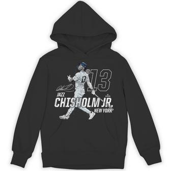 Dynamic Pose Jazz Chisholm Jr New York Baseball Mlbpa パーカー - Kawaiitshirt