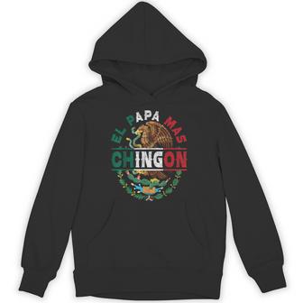 El Papa Mas Chingon Mexican Dad Fathers Day Dia Del Padre Hoodie - Thegiftio UK