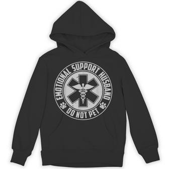Emotional Support Husband Do Not Pet Dog Lover Couples Hoodie - Thegiftio