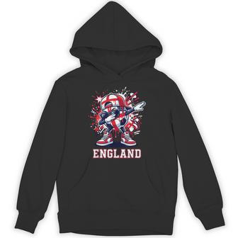England Dabbing Soccer Ball Graffiti English Football Father Hoodie - Thegiftio UK