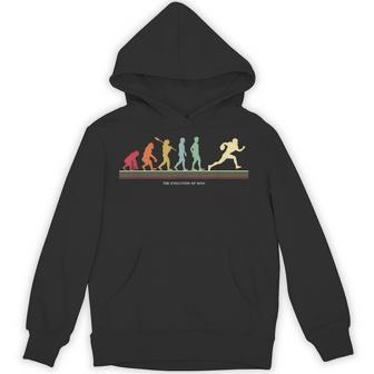 The Evolution Of Man アメリカンフットボール選手 パーカー - Kawaiitshirt