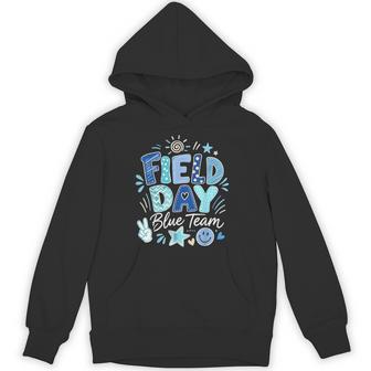 Field Day Blue Team Color Field Trip Team Game Hoodie - Monsterry