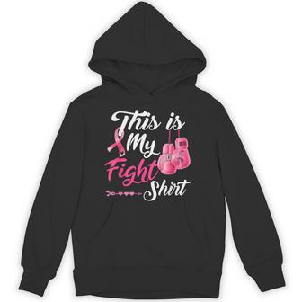 This Is My Fight Breast Cancer Fighter Believe Boxing Gloves Hoodie - Thegiftio UK