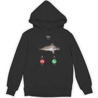 Fih Calling スペルミスフィッシュ 電話を受け入れる 魚 パーカー - Kawaiitshirt