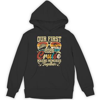 Our First Cruise 2026 Together Family Trip Matching Couples Hoodie - Thegiftio UK