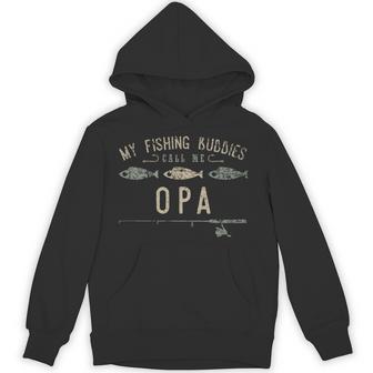 My Fishing Buddies Call Me Opa Cute Father's Day Hoodie - Thegiftio UK