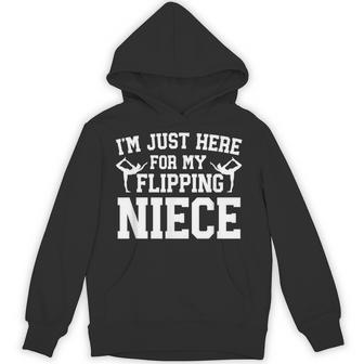 My Flipping Niece Gymnastics Uncle Of A Gymnast Uncle Hoodie - Thegiftio UK