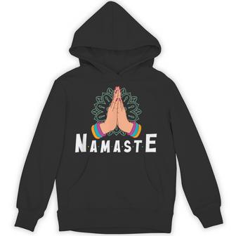 Fold Your Hands 瞑想 ナマステ パーカー - Kawaiitshirt