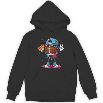Football Drip Boys Football Ice Cream Youth Game Day Hoodie - Thegiftio UK