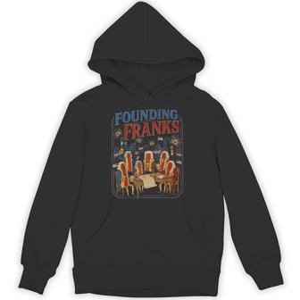 Founding Franks 4Th Of July Hot Dog Humor Hoodie - Thegiftio UK