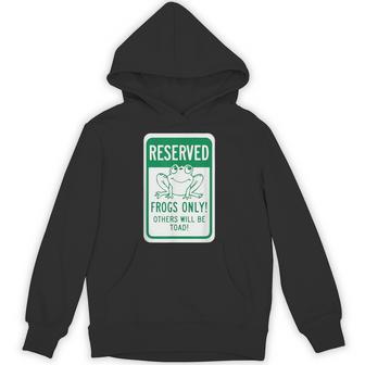 Frogs OnlyOthers Will Be Toad- Frog Pun パーカー - Kawaiitshirt