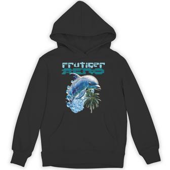 Frutiger Aeroplashy Dolphin Y2k 美的グラフィックデザイン パーカー - Kawaiitshirt