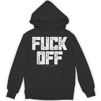 メンズ Fuck Off Thrash メタル パーカー - Kawaiitshirt